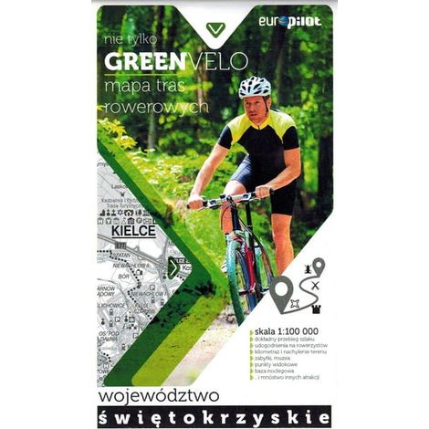 Woiwodschaft Heiligkreuz. Touristische Karte der Radwege. Nicht nur Green Velo. Euro Pilot (1/5)