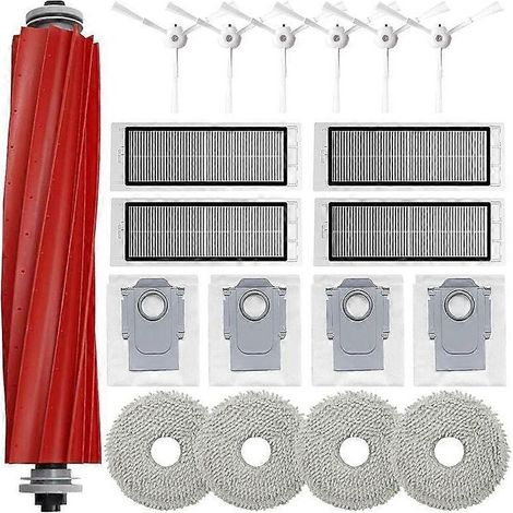 Accessoires de la série Roborock Q compatibles avec le kit de pièces de rechange P10, brosse principale + sac à poussière, collecte de poussière de haute qualité et efficace. (1/5)