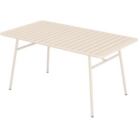Tavolo da giardino L.160 cm in Metallo Beige - MIRMANDE di MYLIA