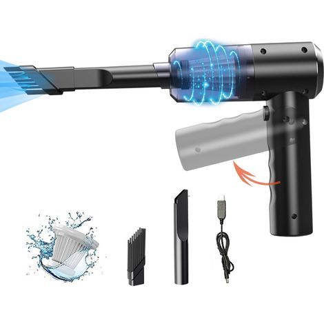 Aspiration puissante pour aspirateurs de voiture portables, mini aspirateur USB portable adapté aux voitures et aux maisons. (1/2)
