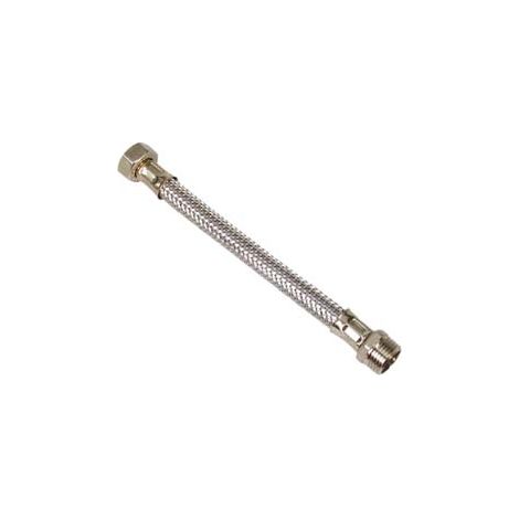 FLESSIBILE INOX M1/2 - F1/2- - M 1/2 F 1/2 cm.40 - 10 pezzi AGLAIA