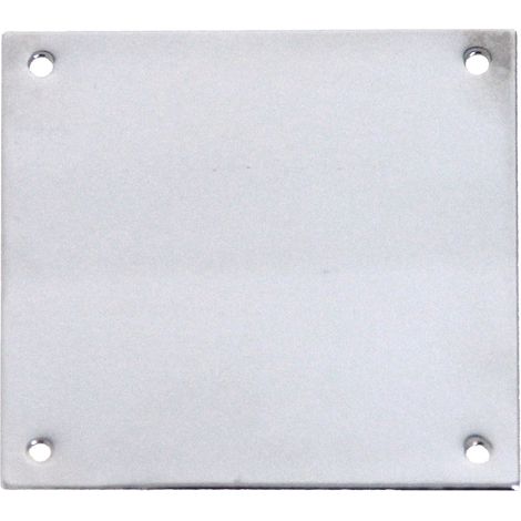 Plaque de propreté 80x80mm chromée poli - HERACLES - 251603 (1/4)