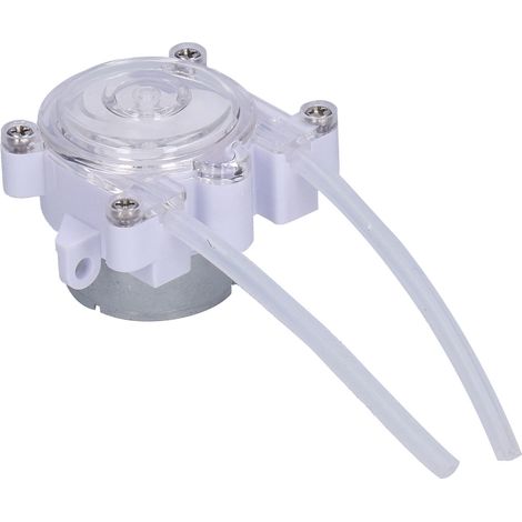 Pompe péristaltique avec une hauteur de refoulement nominale de 3 mètres, mini pompe de titrage électrique CC automatique et silencieuse pour usage domestique, 6V/12VDC. (1/5)