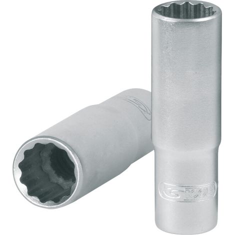 Kstools – Douille 1/2' pour bougies 14mm – Acier chromé vanadium – Normes DIN 3124 et ISO 3315 – Système FlankTraction – Longueur 65mm (1/2)