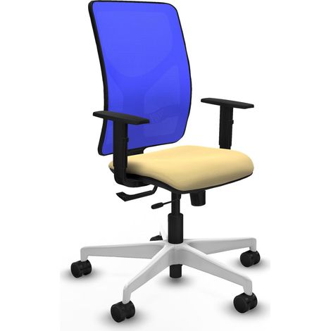 Chaise de bureau piqueras y crespo Motilla noir mousse épaisse (1/2)