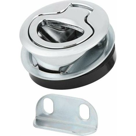 Marine-grade stainless steel flush hatch latch, boat hatch handle, recessed panel lock pull handle lock (1/5)