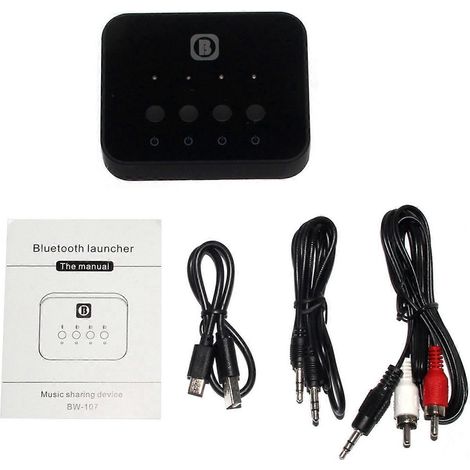 Adaptateur Audio Bluetooth 5.0 pour 3 Personnes - Récepteur Transmetteur Aux 3.5mm Compatible (1/4)