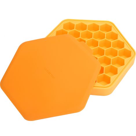 Moule à glaçons silicone 37 cases forme polygonale - Bac à glaçons réutilisable - Accessoire cuisine (1/5)