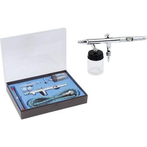 Kit Aérographe - 1 Pièce - Métal - Double Action - Peinture Artistique - Pour Loisirs Créatifs