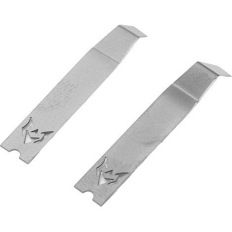 2 Stück Spudger aus Edelstahl, 135° gebogen, 0,12 mm dick, tragbare Hebelklinge für die Handy-Reparatur (1/5)