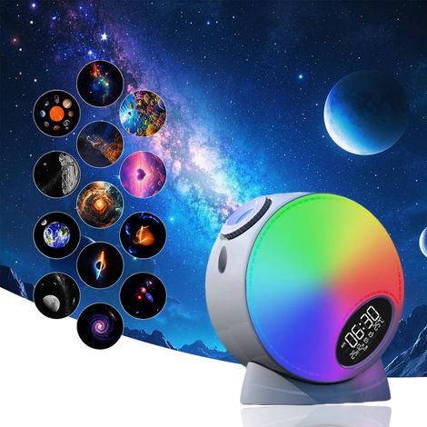 Galaxy Sternenlichtprojektor mit Sternschnuppen – HD-Nachtlicht für Schlafzimmer, Bluetooth-Lautsprecher, Weißes Rauschen, Kinderzimmer und Camping, Fernbedienung, Planetariums- und Weltraumprojektor