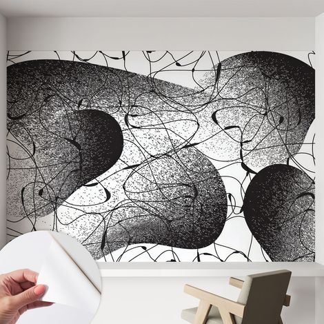 Carta da parati adesiva - lavabile - decorazione murale - per cucina - pellicola decorativa Motivo astratto 152x104 cm (1/5)