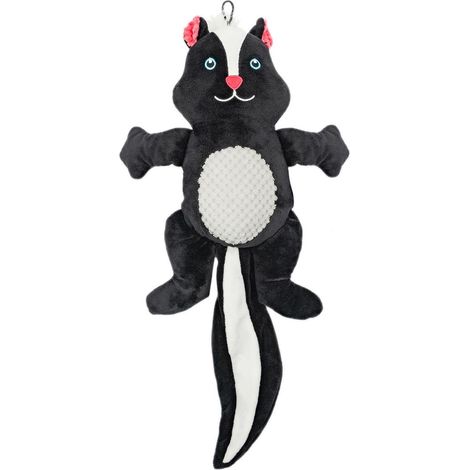 Gioco per cani plushy puzzola nero 50x28x6 cm