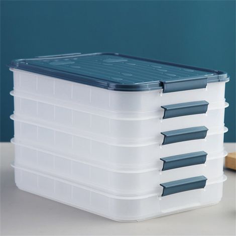 Boîte de rangement empilable en verre pour réfrigérateur avec couvercle