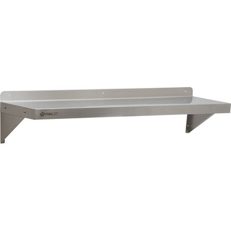 Mahlzeit étagère murale en acier inoxydable, 120 x 30 cm, étagère de cuisine étagère murale étagère murale