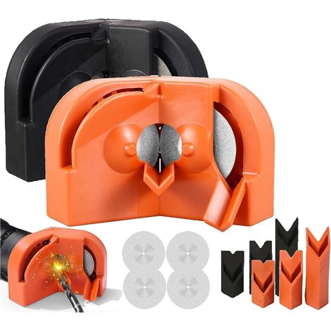 2-teiliges multifunktionales Bohrgerät, universell für alle Bohrtypen, elektrisches Modell, einfach zu bedienen und zu bedienen (schwarz und orange). (1/5)