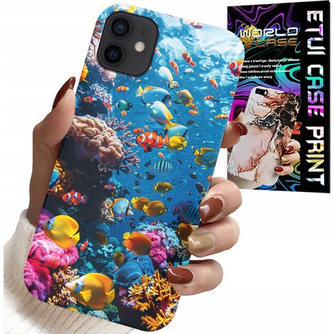 Custodia per iPhone 12 - barriera corallina, pesci colorati, mondo sottomarino dei pesci (1/5)