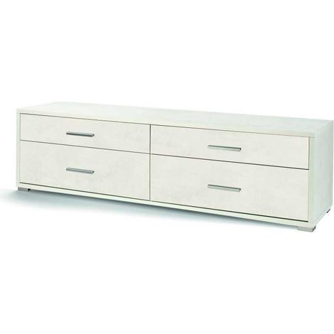 Mobile madia 4 cassetti h50 l179 p47 cm colore bianco ossido db805k sarmog - Sarmog (1/6)