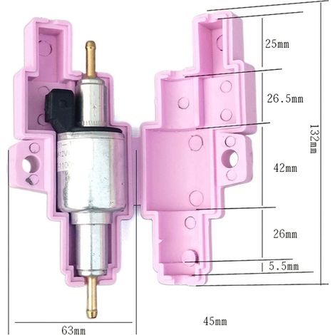 Boîtier de protection étanche et insonorisé pour pompe à carburant de chauffage de stationnement diesel, camion-citerne, chauffage de stationnement, bateau. Réduction du bruit. (1/5)