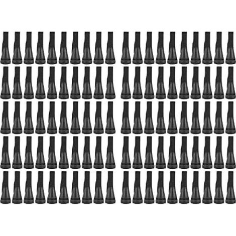 100 PCS Doigts De Plumeuse De Poulet pour Machine De Plumeuse De Volaille, Épilation en Poultry Epilator Caoutchouc Doigt Plumeuse Picker pour Poulet, Canard, Plumes D\'oies (Le Noir) (1/4)