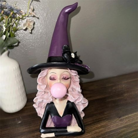 JSSEVN - Hexenfigur, gotische Harzskulptur, dunkles Fantasy-Ornament (1/5)