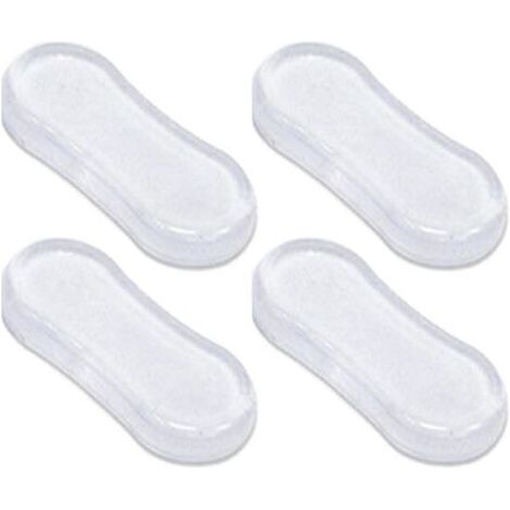 FENOPLASTICATampons Abattant WC,Patins Pour Abattant De Toilette,Pare-chocs Siège Toilette Universels,Silencieux évitement De Collision Tampon Abattant WC Avec Adhésif Puissant Remplacement Coussinets (1/5)