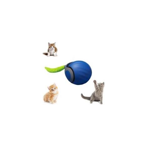 Automatischer, beweglicher Katzenball 2026, USB-wiederaufladbarer Smartball, zwei Geschwindigkeitsstufen, geeignet für Katzen jeden Alters (Blau) (1/5)