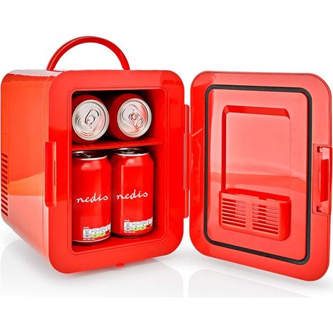Nedis Mini frigo frigorifero portatile 4 Litri Rosso Camper Casa Barca 220 e 12 volt (1/5)