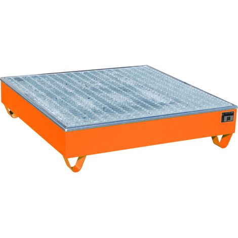 Bauer Südlohn Bac de rétention AW-4/A/PE, peint, orange jaune