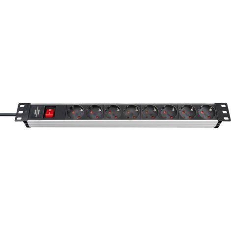 Brennenstuhl Premium-Alu-Line alargador eléctrico 8 enchufes 2 m (1/3)