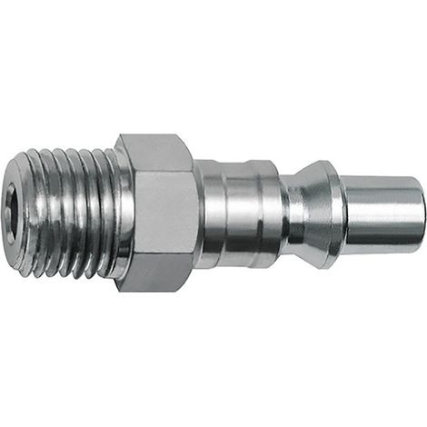 Riegler Nippel für Kupplungen NW 5,5, ARO 210, Stahl, G 1/8 AG (1/2)