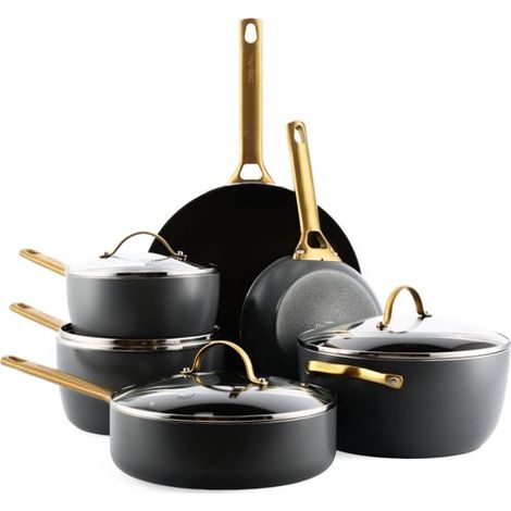 GreenPan Padova Reserve 6 Tlg Topf&Pfannenset  Schwarz