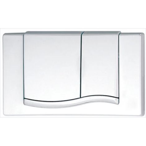 MEPA placca di comando WC MEPA Wave 2-M materiale sintetico bianco, 420501