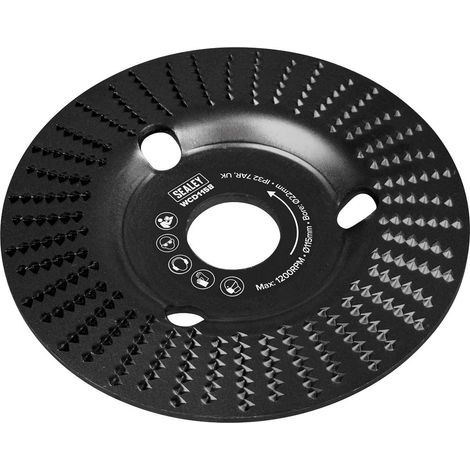 Sealey WCD115B 115mm Bevel Shape Wood Carving Disc 22mm Bore (1/2)