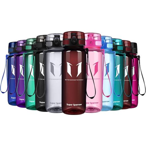 Trinkflasche Tritan BPAfrei Sport Fahrrad 500 ml Glossy Imperial Red (1/5)