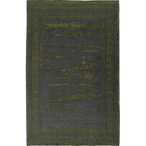 Tapis vert relief 3d style vintage intérieur - 150 x 80 cm (1/4)