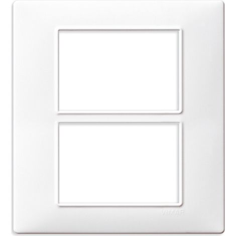 Placa cubierta 6M (3+3) Blanco VIMAR 14659.01