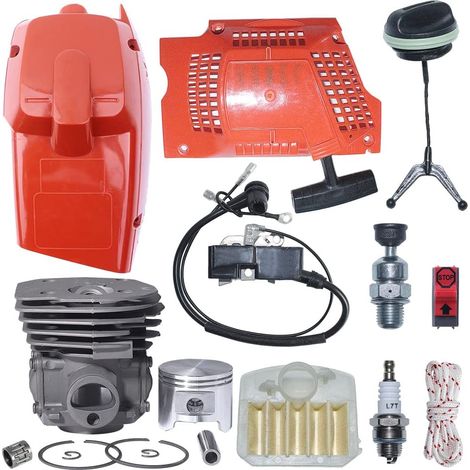 45mm Cylinder Piston Engine Cover Air Filter Kit For Husqvarna 346Xp 350 351 353 Chainsaw, 503 91 05-01/503910501, 537 25 30 02, 537 10 47 02, 537 42 30 01, 53 7-02- (1/5)