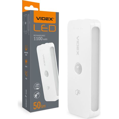 LED-Nachtlampe mit Akku und Bewegungsmelder videx VL-NL053W-S (1/5)