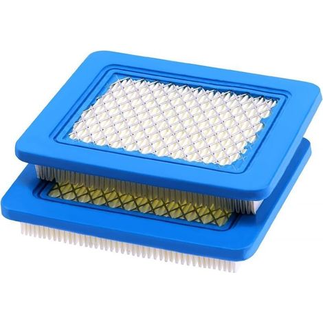 2 Pièces Cartouche de filtre à air 491588S, Filtre a Air Tondeuse, Bleu Filtre a Air Tracteur Tondeuse, Compatible avec Briggs et Stratton 491588 491588S 4915885 399959 (1/5)