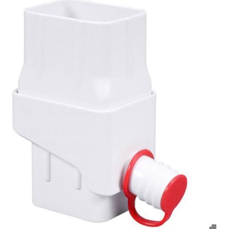 Récupérateur Eau Pluie Blanc, Kit Collecteur Raccord, Pour Jardin Arrosage (1/4)