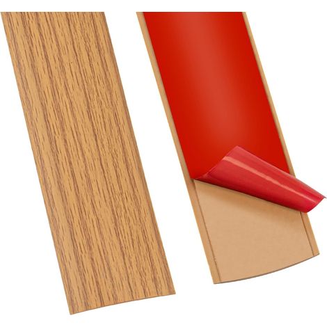BDD Bandes de seuil, garniture de porte en moquette, bandes de transition au sol, séparateurs de porte de sol auto-adhésifs, garniture de sol en stratifié plat (4 cm) (1/5)