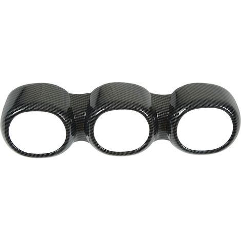 Housse de sortie d'air intérieur carbone pour Mercedes-Benz Classe C W206 2022+, motif fibre de carbone incassable, pièce de remplacement résistante aux couleurs (1/5)