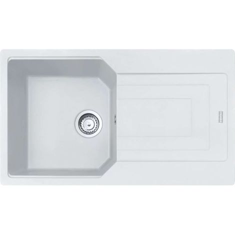 Franke Urban - Fregadero de fragranite UBG 611-86, 86x50 cm, blanco hielo 114.0700.109