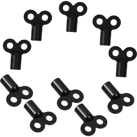 10pièces Lot de Clés de Purge pour Radiateur Clés Utilitaires Métalliques pour Vannes de Plomberie pour Coupure Eau Purge du (1/4)