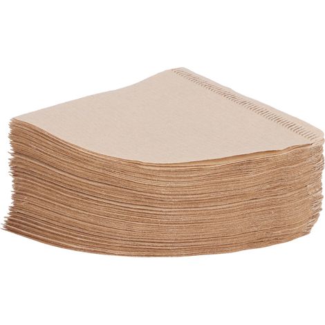 100 Pièces Filtres à Café Jetables en Papier Forme Cône 14x10cm Accessoires Café (1/5)