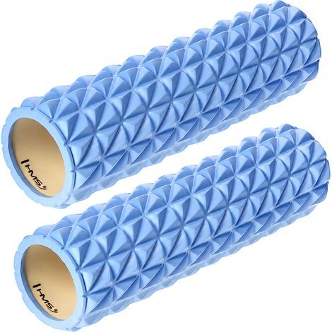 Foam Roller 45 cm, Blue - Muscle Recovery Tool, 2-Pack (1/5)