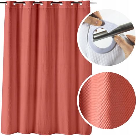 Duschvorhang aus Textil, Badewannenvorhang, Duschvorhang
