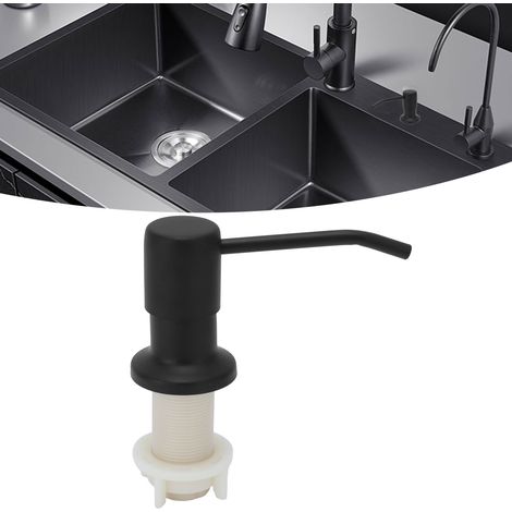 Dispensador de jabón integrado para el fregadero: bomba de acero inoxidable 304, manguera de silicona de 114 cm de longitud, kit de repuestos. (1/5)