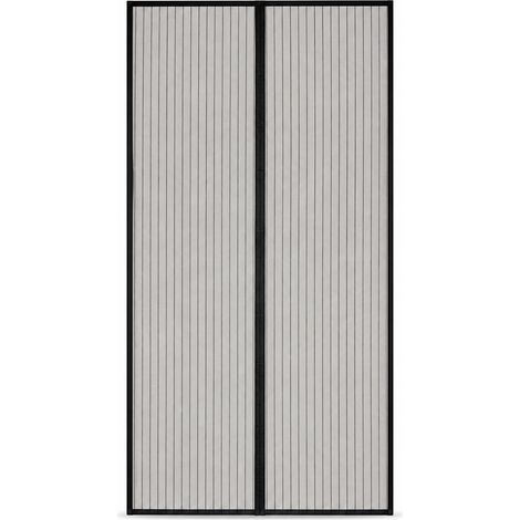 Magnetic Fly Screen Curtain without Drilling Bedroom Black 140x240 cm (1/5)